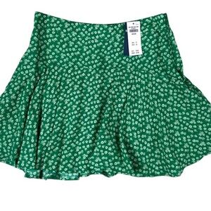Floral Green Skirt
